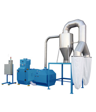 PET film crusher and storage system